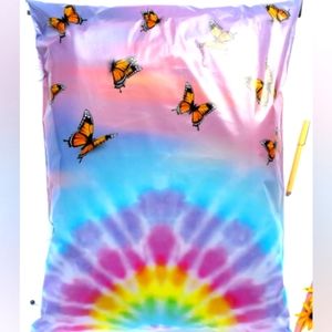 15 PC 14x18 Rainbow and Butterflies Bundled Polymailers
